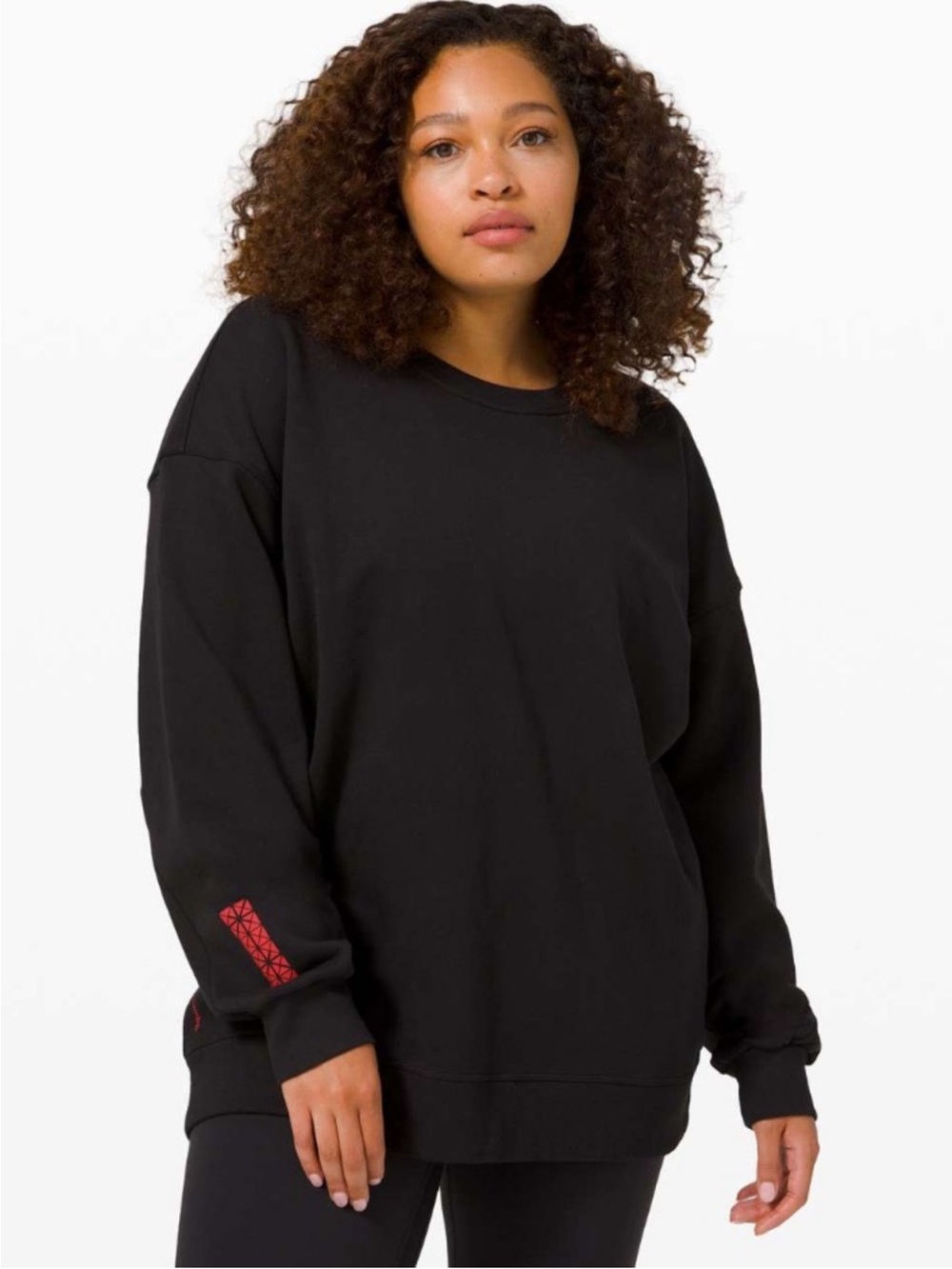 Lululemon Membership Perfectly Oversized Crew Black size 8 fit